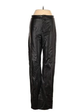 Bershka Black Faux Leather Pants